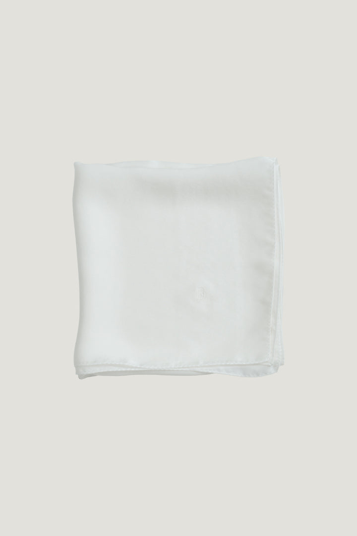 Silk Scarf / White