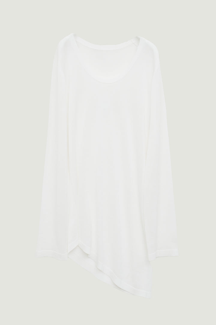 Silk Drape Knit / White