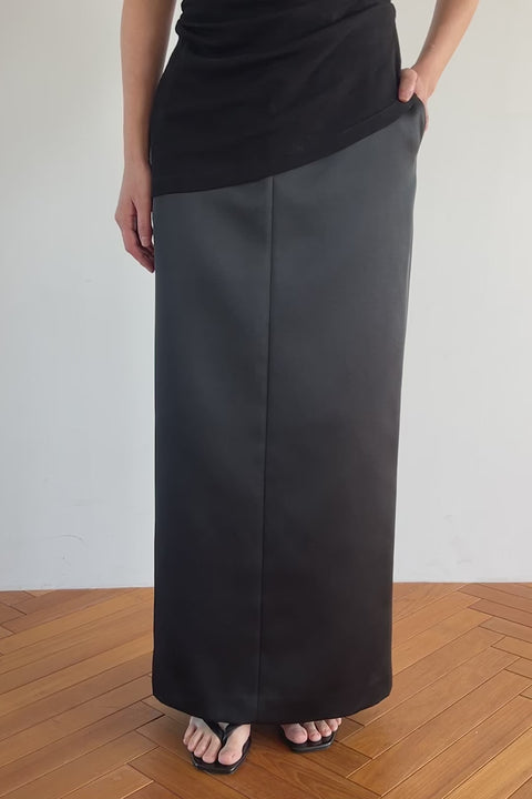 新品　imperf ダブルサテンロングスカート　36 新品 imperf ダブルサテンロングスカート 36 追加11》ダブル